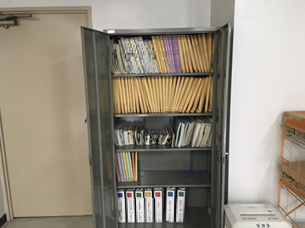 5S 整理 書類棚 不要書類を処分 改善後 オフィス
